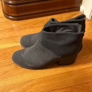 Toms Black Ankle Booties